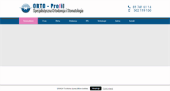 Desktop Screenshot of orto-profil.com.pl
